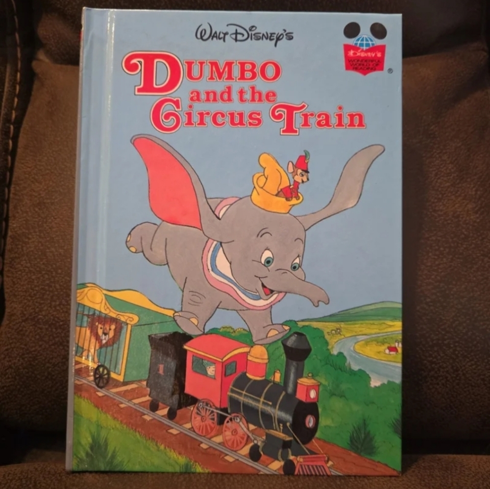 Vintage Disney Dumbo and the Circus Train Hardcover (1982)
